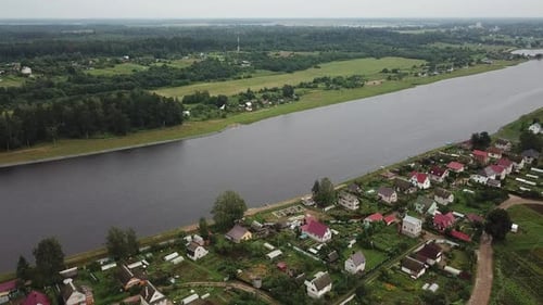 Western Dvina River And Holiday Village