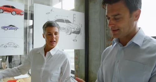Car Designers Collaborate on Innovative Vehicle Design
