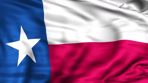 Dynamic Texas State Flag Waving Animation