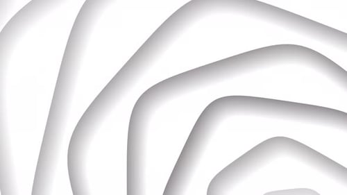 Fluid Abstract White Geometric Shapes Background Animation