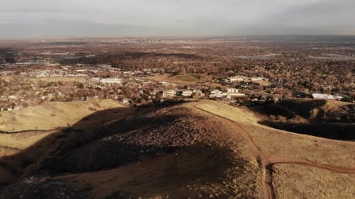 A breathtaking view over foothills located west of Denver Colorado
