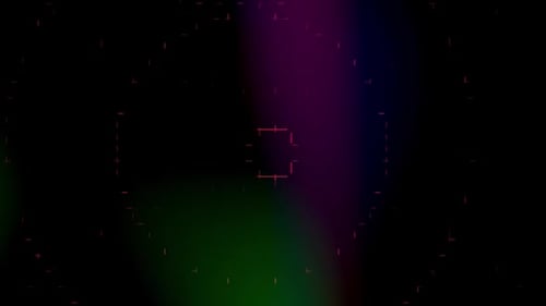 Abstract Digital Grid Background Animation with Colorful Light Leaks