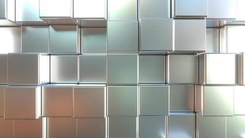 Matte Metal Square Tiles