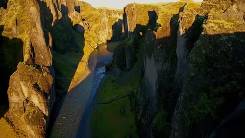 Fjadrargljufur Canyon Iceland