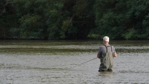 Spinner Fishing In The River