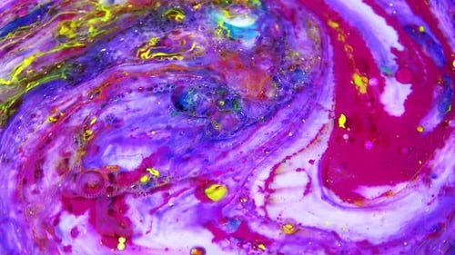 Swirling Colors Abstract Liquid Art