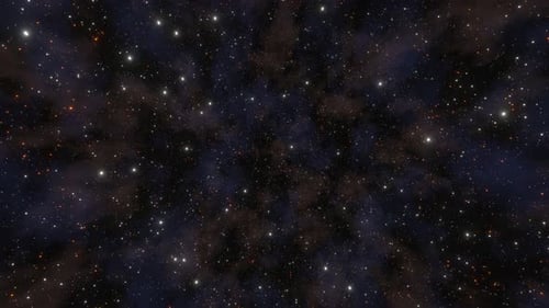 Deep Space Flying Stars and Nebulae Animated Background