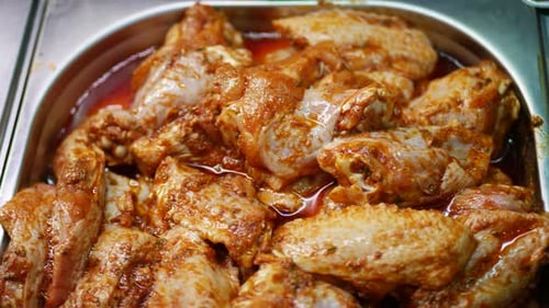 Fresh Chicken Meat with Seasoning