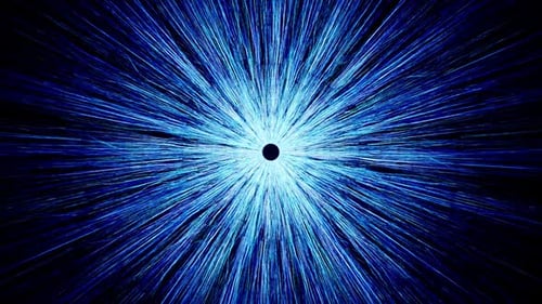 Abstract Grunge Blue Thin Light Streaks Particles Loop 4K