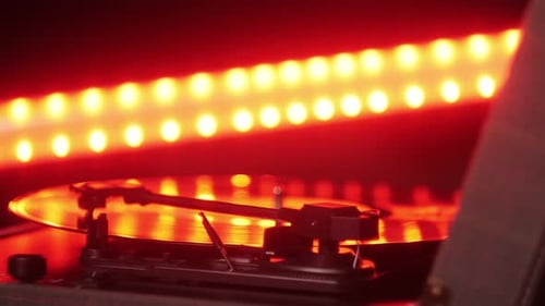 Vinyl Record Closeup