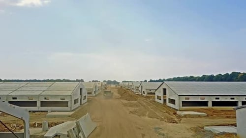 Constructing agriculture farm.