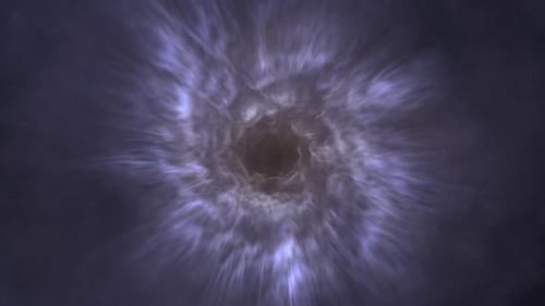 Cosmic Energy Wormhole Tunnel Animation Background