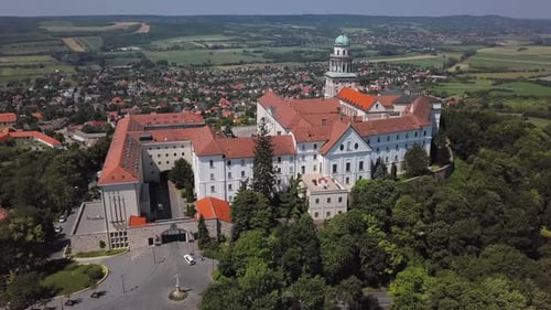 Aerial View Pannonhalma Abbey, Hungary
