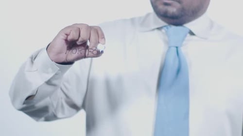 Writing Portfolio on Glass Surface Close Up