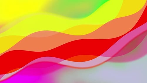 Colorful Fluid Wavy Abstract Background Animation