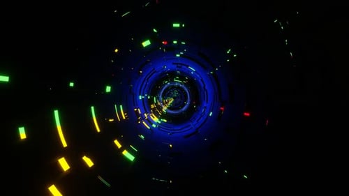 VJ Loop Animation Neontunnelröhre 02