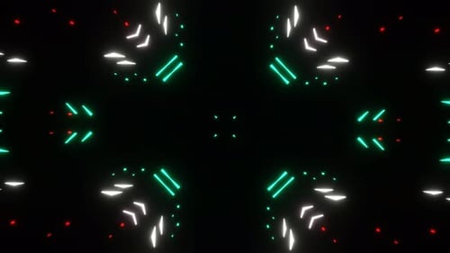 Vj Loop Rotation of Flashing Lights for Visualization