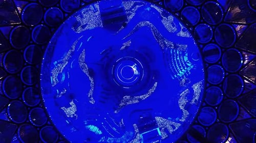 Aerial view of Dubai Expo 2020, United Arab Emirates.