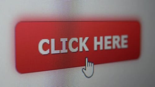 Click Here Button on Screen with Pointer