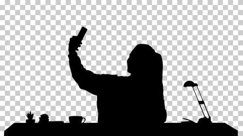 Mulher de silhueta, Alpha Channel