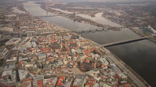 Riga city panorama