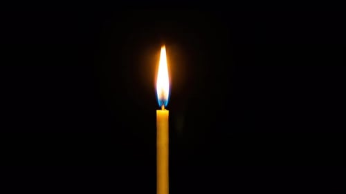 Timelapse of a candle burning