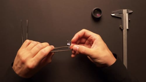 Measuring Diamonds With Tweezers and Calipers
