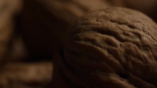 Macro Shot of Whole Walnuts
