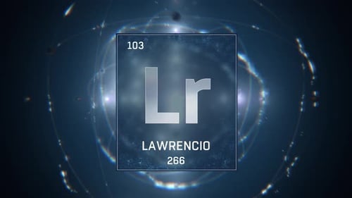 Lawrencium Element in a Futuristic Rotating Atomic Structure