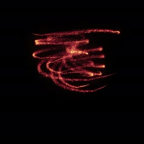 Abstract Fiery Particle Glow Reveal