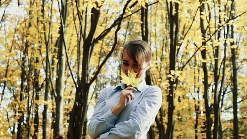 Woman Posing in Park