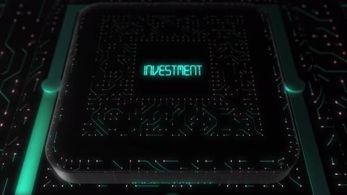 Futuristic Digital Circuit Board Title Reveal