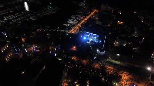 New Year's Celebration at the Old Town of Budva
