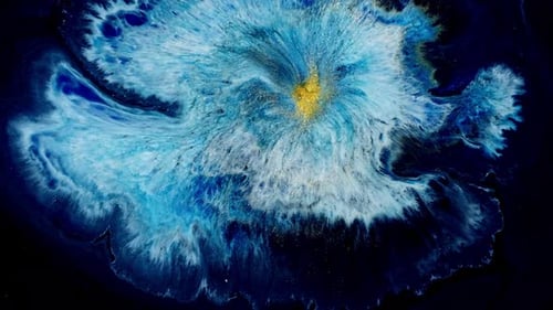 Abstract of Bright Colors Swirling and Expanding