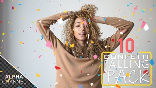 Farbiges Celebration Konfetti Falling 4K