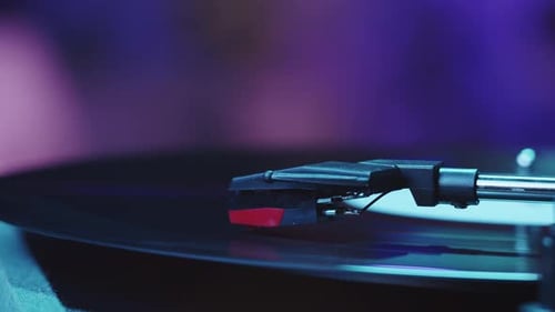 Vinyl Record Closeup