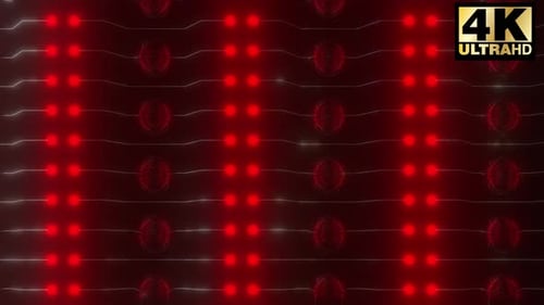 Red Flicker Lights Vj Loop Pack 4k