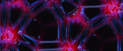 Abstract Fluid Glowing Neon Background Loop