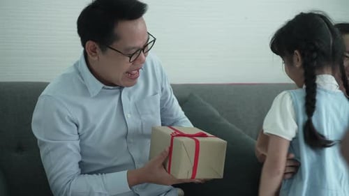 Loving Family Celebrating Birthday at Home