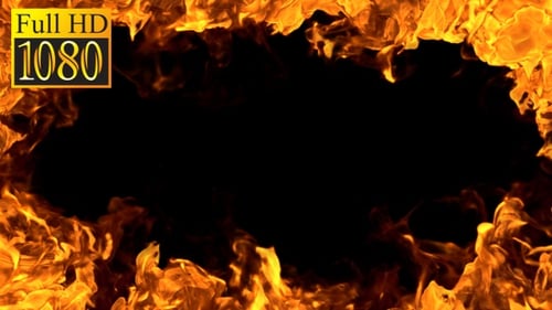 Dynamic Fire Frame Overlay for Cinematic Projects