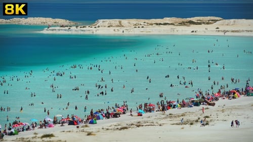 Weißer türkisfarbener Sandstrand