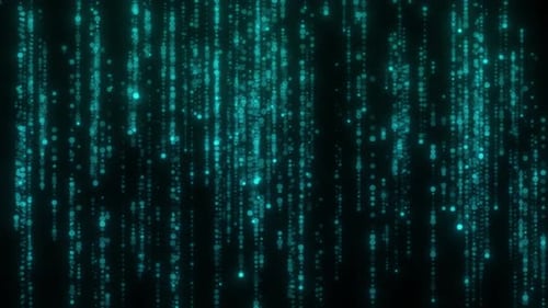 Digitale Partikel regnen