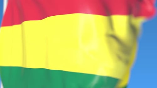 Smooth Waving Flag Abstract Motion Background Loop