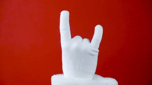 Santa Claus Hand Rock n Roll