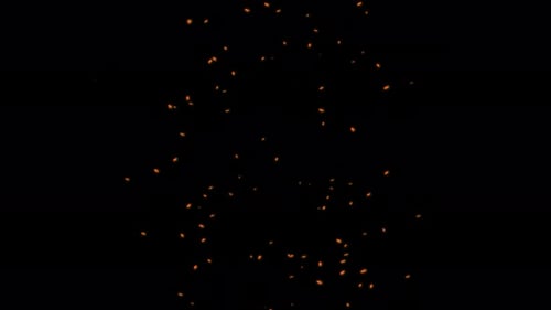Swirling spark particles abstract animation.