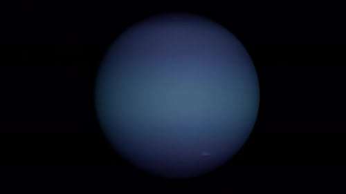Spinning planet Neptune.