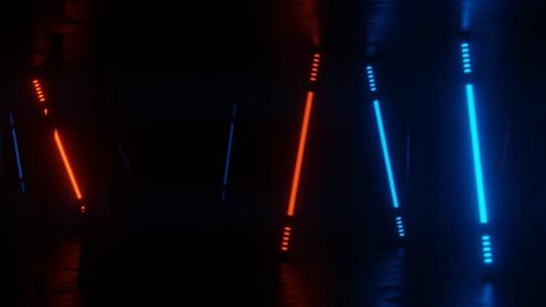 Blue Light Sticks Background Animation Loop Background