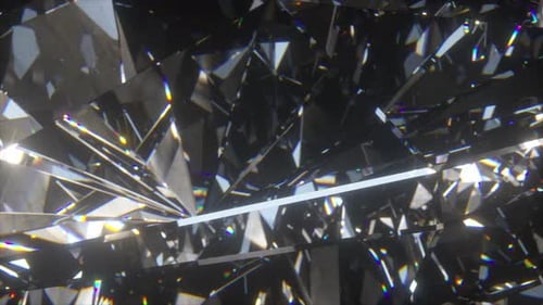Abstract Crystal Diamond Facets Background Loop