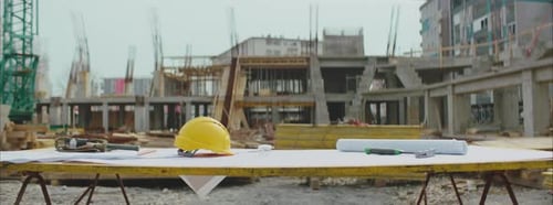 Architektonische Ausstattung auf der Baustelle