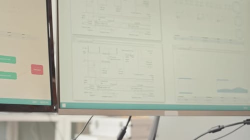 Engineering Scheme on Computer Screen